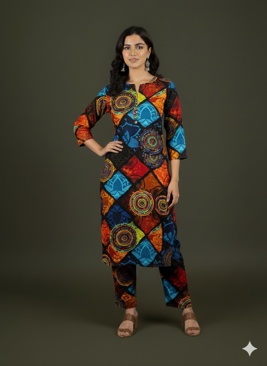 Digital Printed Khaddar 2pc