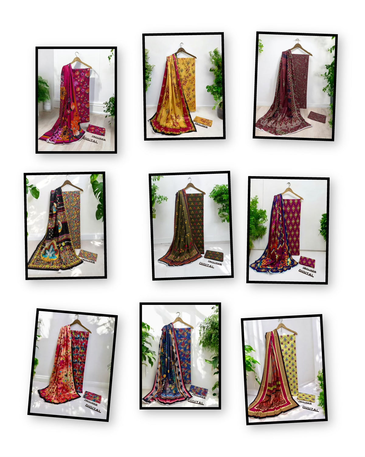 DIGITAL PRINTED | LINEN ALLOVER 3PC | WHOLESALE | SET OF 10 SUITS