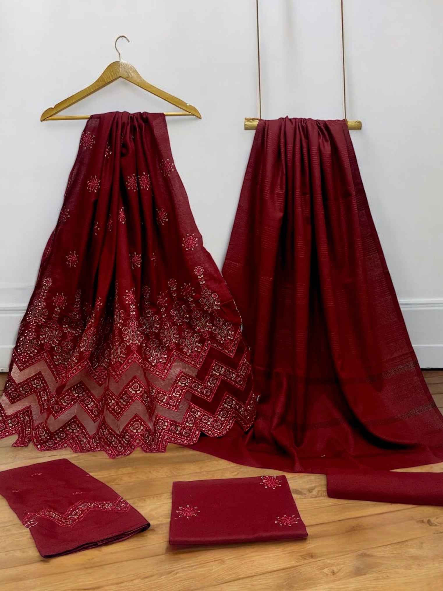 Makhmal | Luxury Embroidered | Dhanak