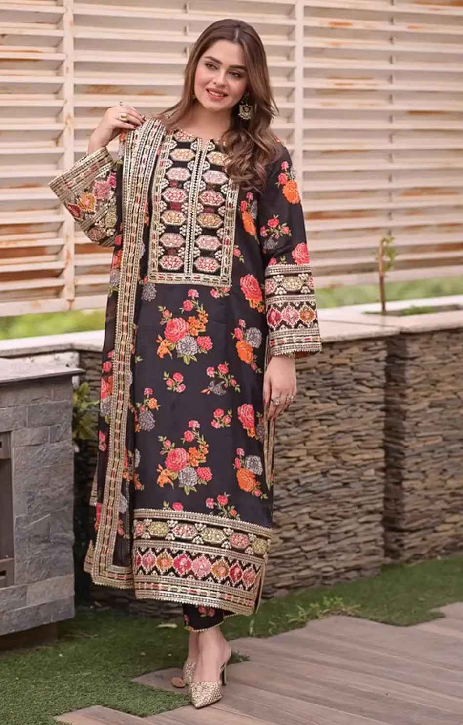 Aneelas | 3pc | Silk