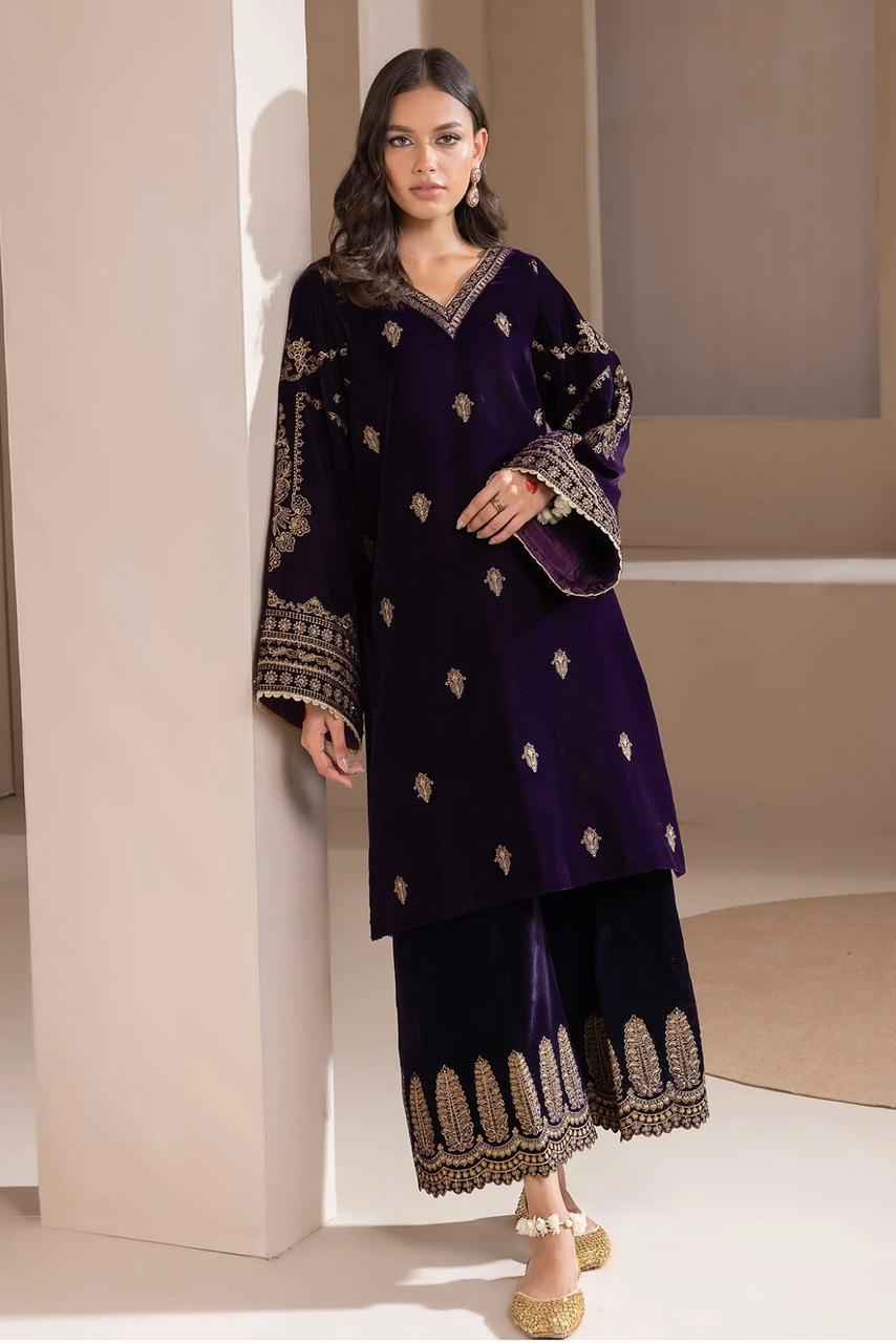 Luxury | Velvet | Embroidered | 3 pcs