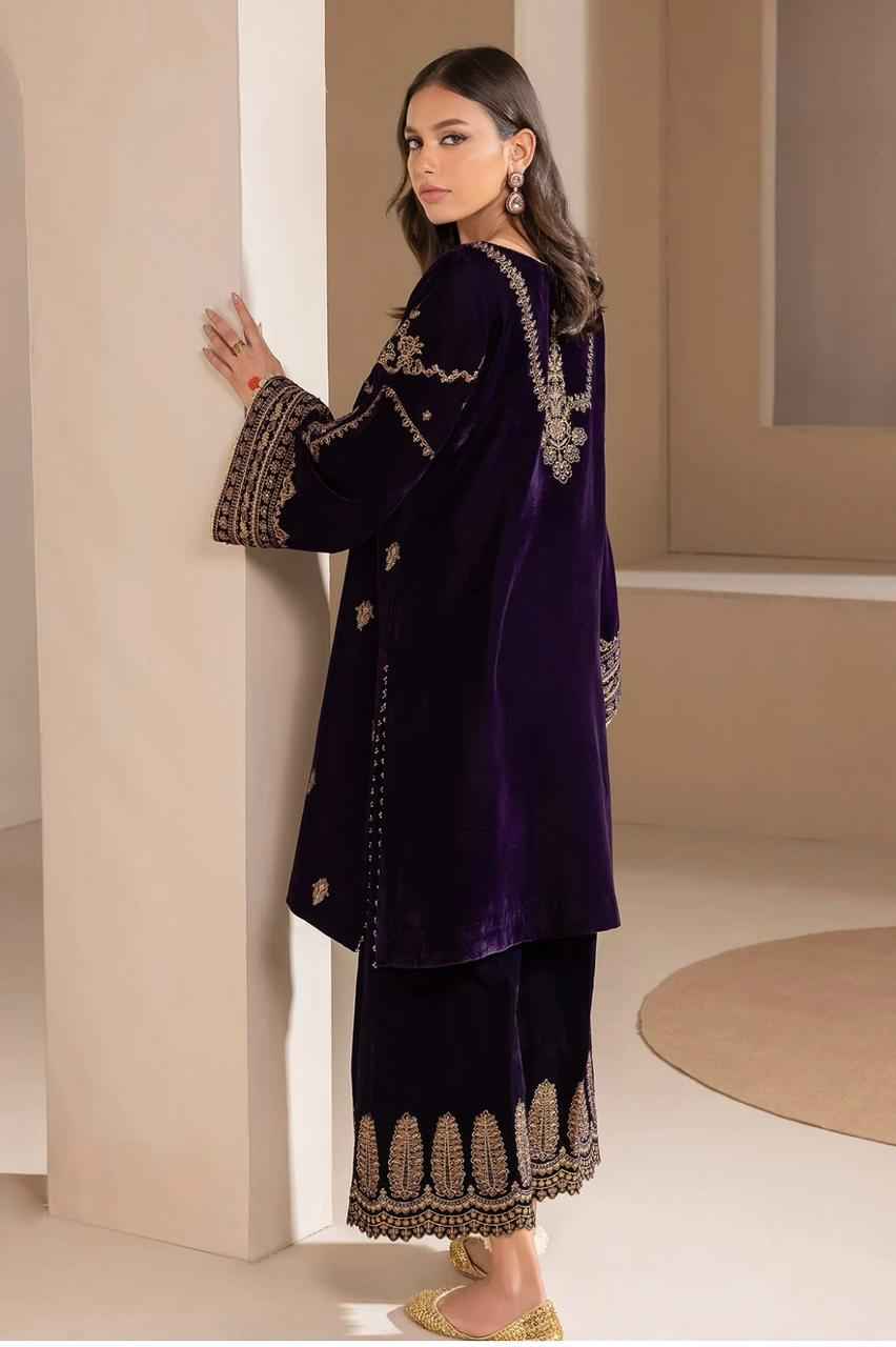 Luxury | Velvet | Embroidered | 3 pcs