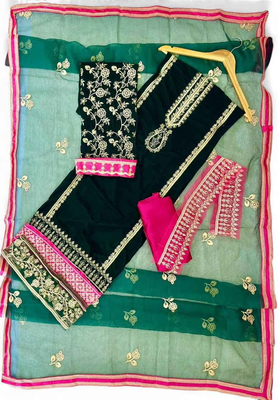Luxury | Velvet | Embroidered | 3 pcs