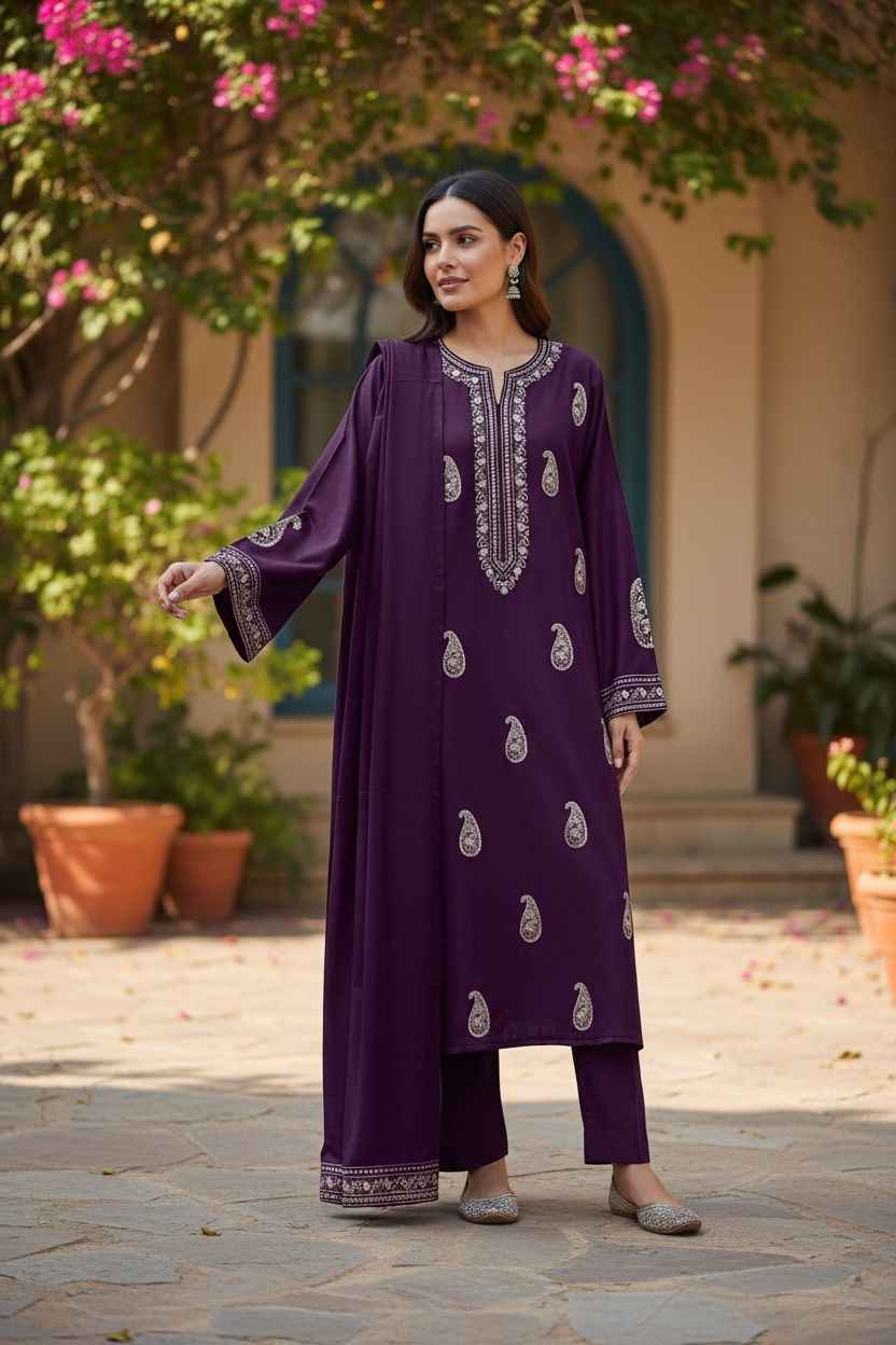 Bareeze | Embroidered | 3pc | Dhanak