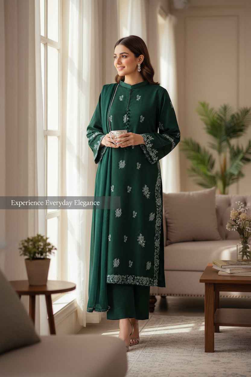 Bareeze | Embroidered | 3pc | Dhanak