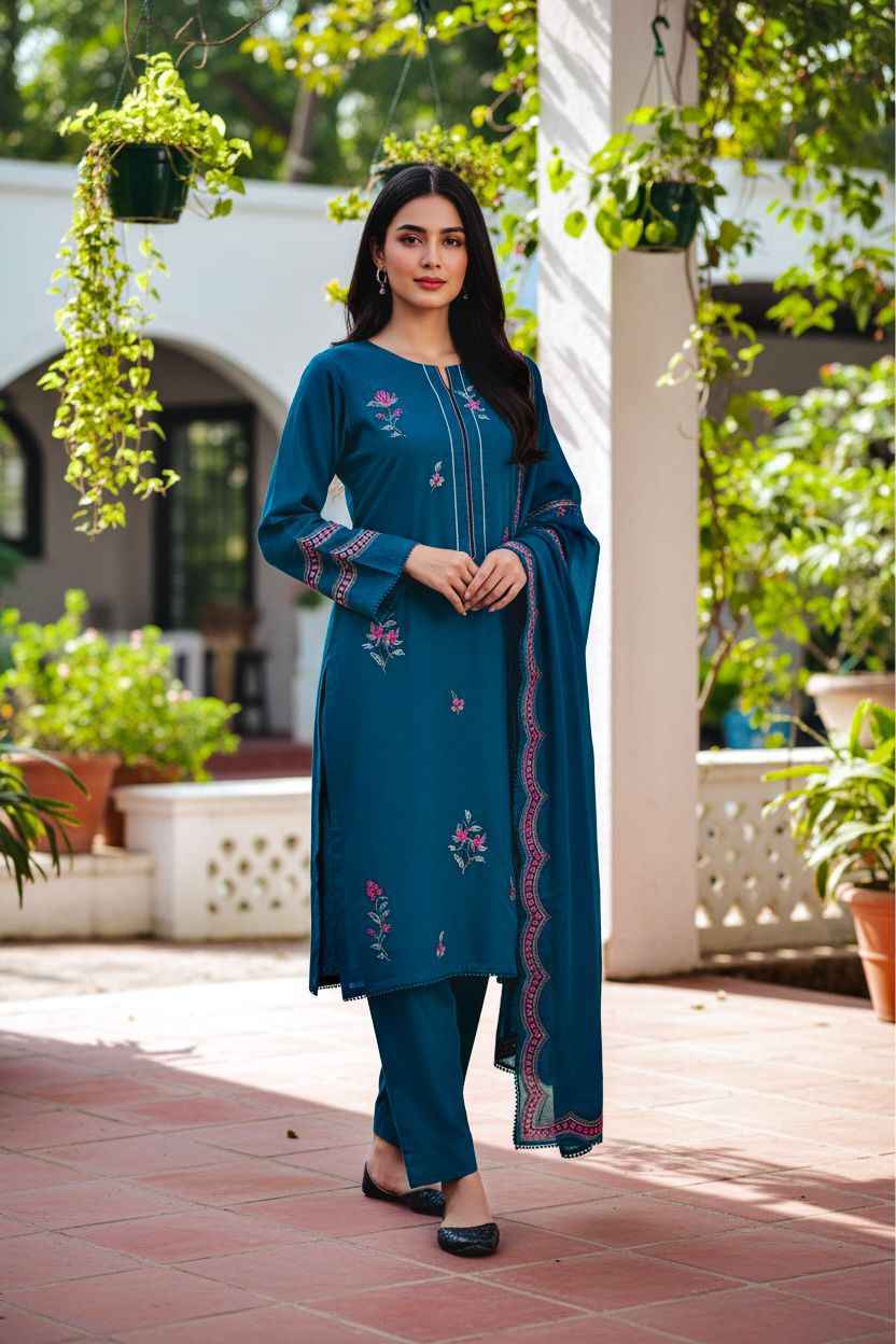 Bareeze | Embroidered | 3pc | Dhanak