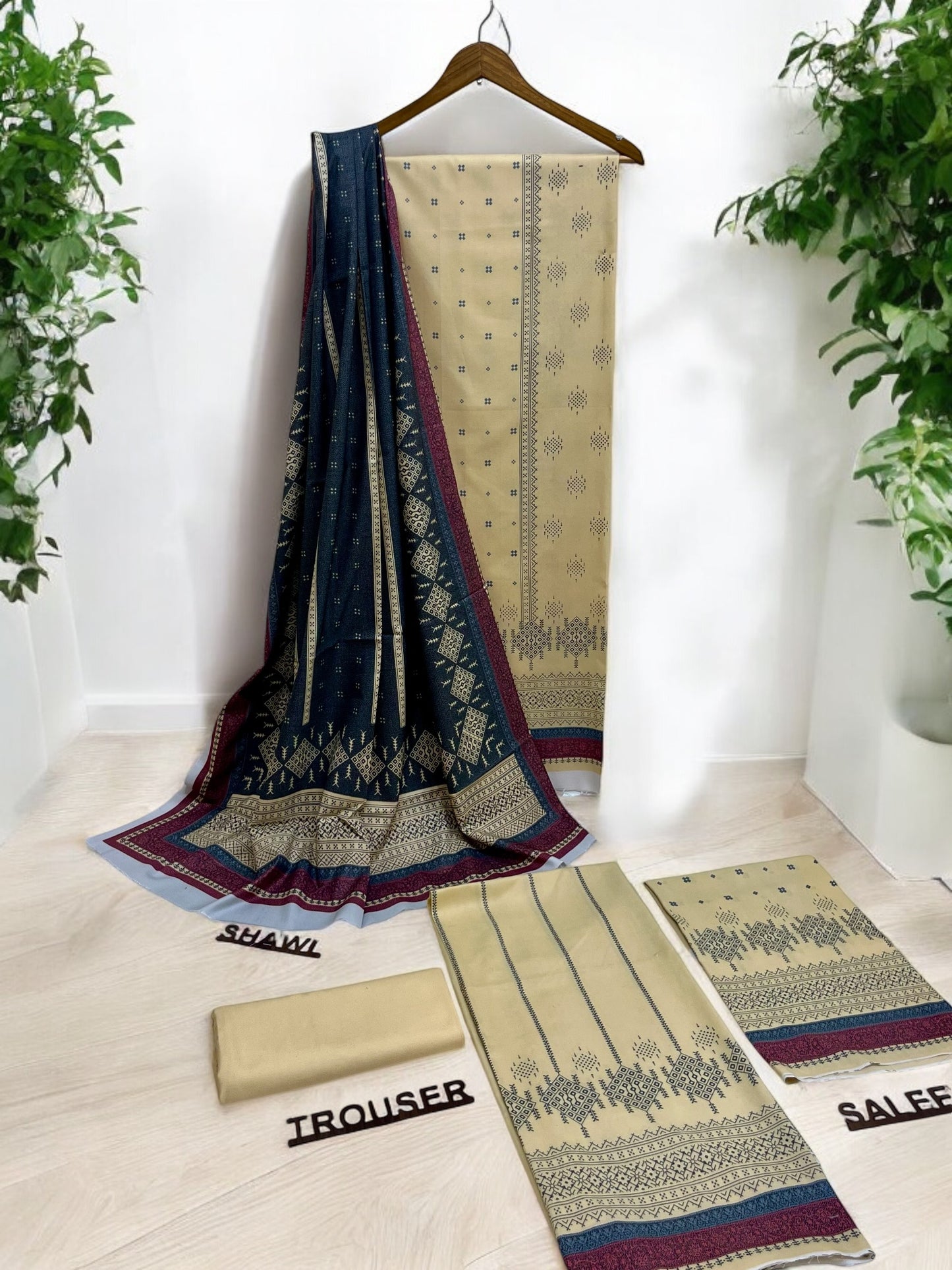 DIGITAL PRINTED | DHANAK 3PC | WHOLESALE | SET OF 10 SUITS