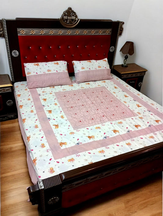 PATCHWORK 3 PCS BEDSHEET SET