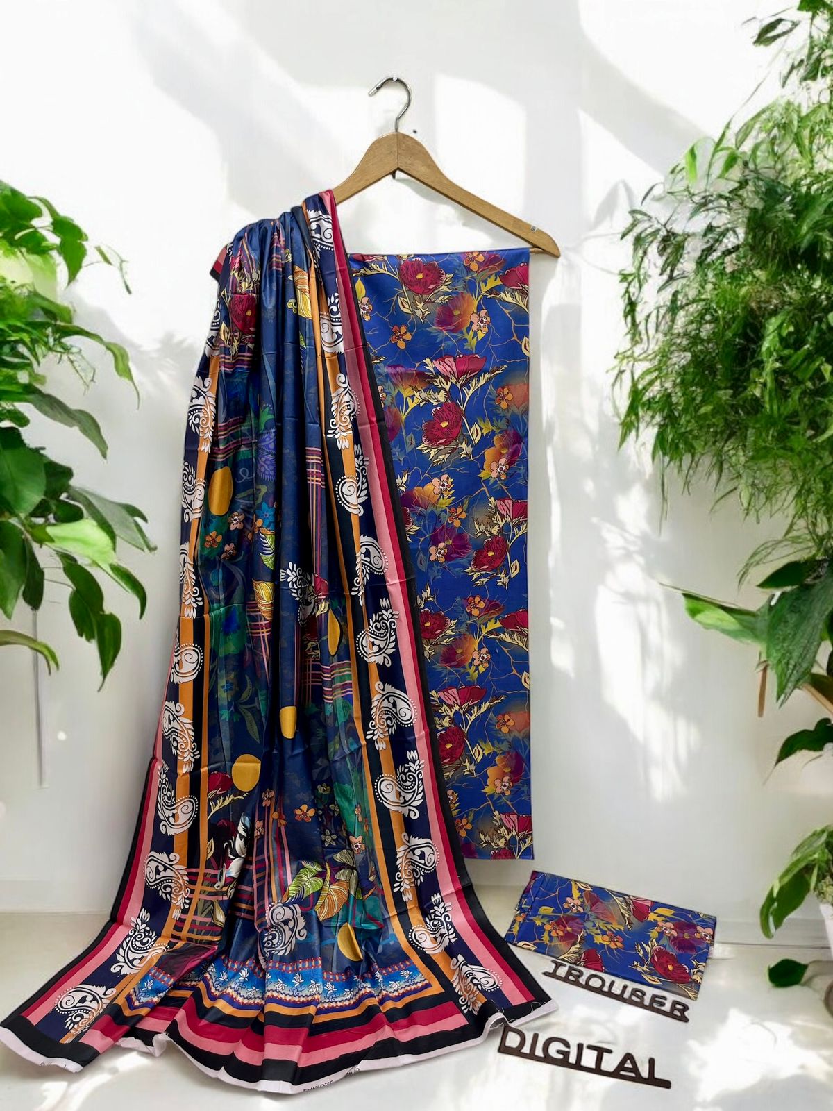 DIGITAL PRINTED | LINEN ALLOVER 3PC | WHOLESALE | SET OF 10 SUITS